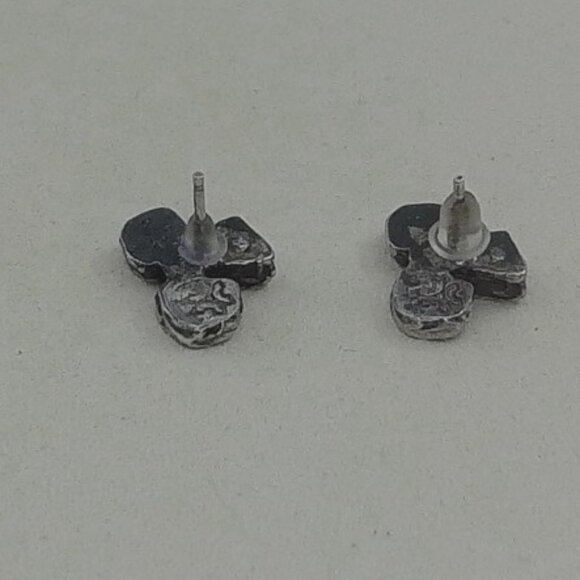 Vintage Sterling Aries Zodiac Stud Earrings - Picture 3 of 4